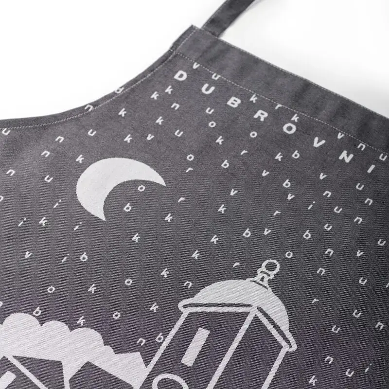 Grey Dubrovnik Cotton Apron - Image 4