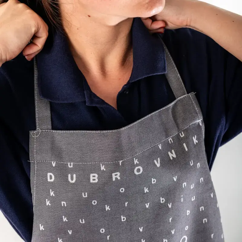 Grey Dubrovnik Cotton Apron - Image 2
