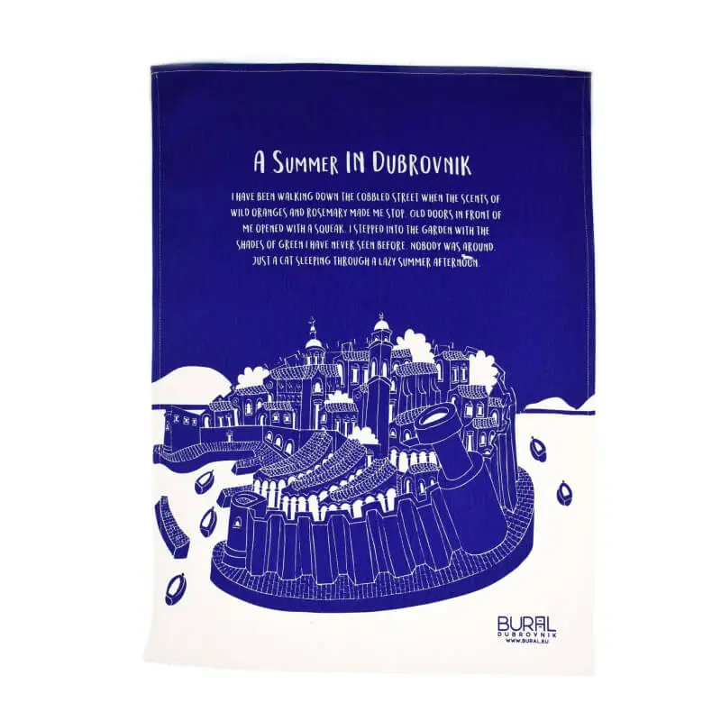 Dubrovnik Kitchen Towel – Blue
