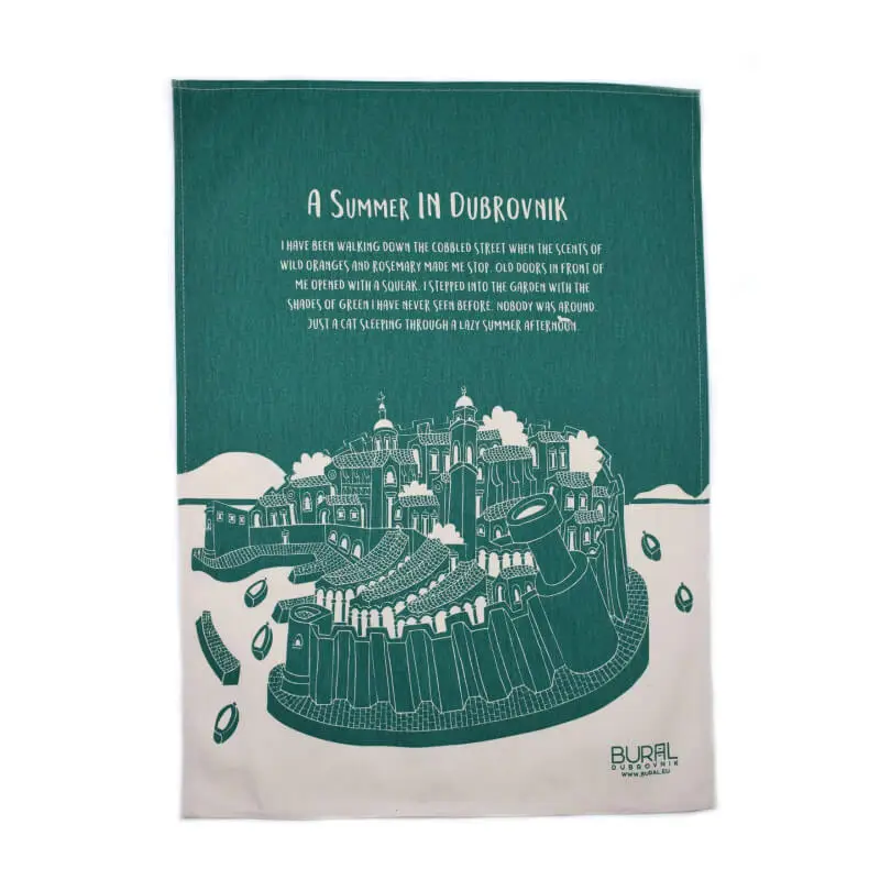 Dubrovnik Kitchen Towel – Green