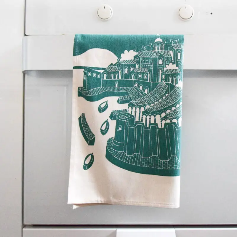 Dubrovnik Kitchen Towel – Green - Image 2