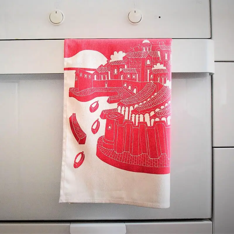 Dubrovnik Kitchen Towel – Red - Image 4