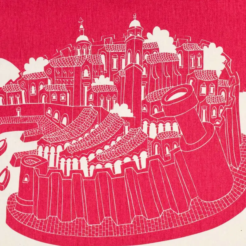 Dubrovnik Kitchen Towel – Red - Image 3