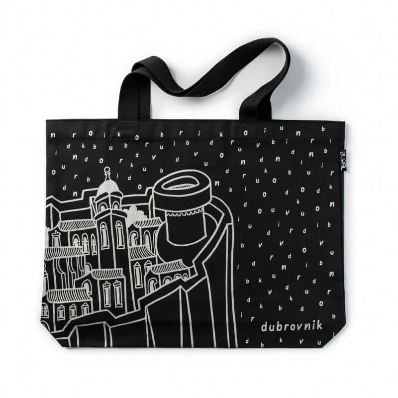 Black Dubrovnik Tote Bag