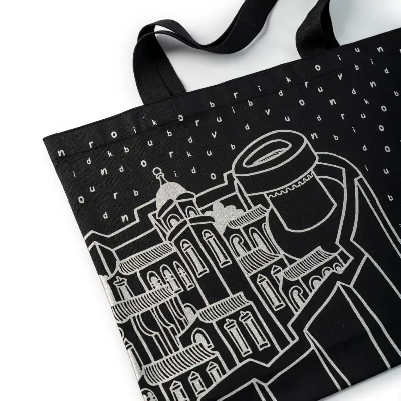 Black Dubrovnik Tote Bag - Image 2